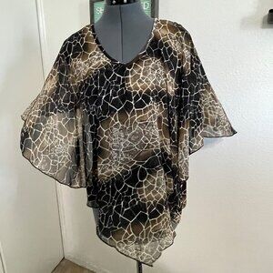 Black and Brown Blouse